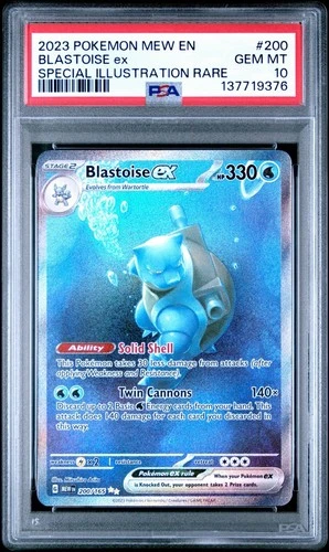 2023 Pokemon SV 151 Blastoise ex Special Illustration Rare #200/165 PSA 10