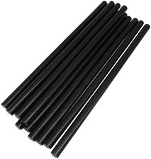 Pack of 100 Black 7Mmx200Mm - Hot Melt Glue Sticks Strips Melting Adhesive for H 0.21 per gallon