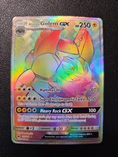 Alolan Golem GX (Secret) SM Crimson Invasion #113/111 Rainbow Rare -NM Near Mint on eBay