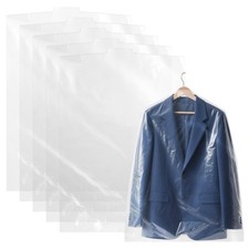 30 Pcs Clear Plastic Garment Bags Dustproof Clothing Protector Covers for Closet
