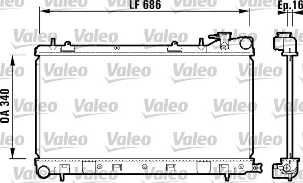 Fits VALEO 732410 RADIATOR  ⭐UK Stock⭐