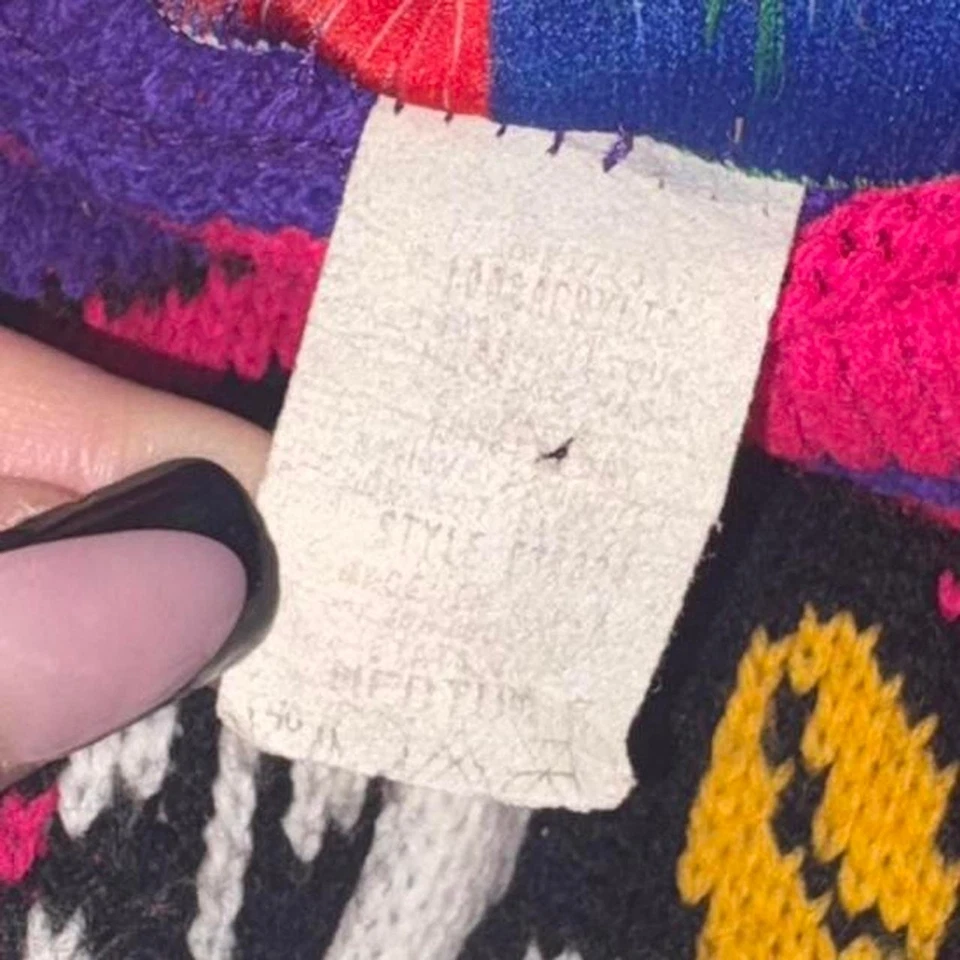 Suéter Tejido Vintage Disney Retro Mickey Mouse Minnie Mouse Niños Talla Mediana Foto 4 de 4