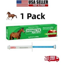 1 Pack Paste Horse Dewormer Apple Flavor Safe Effective Wormer Exp 1/2028