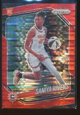 Saniya Rivers #131 2025 Panini Prizm WNBA Red Pulsar Prizms #/299