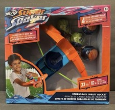 Nerf Super Soaker Storm Ball Wrist Rocket Incl. 4 Water Absorbent Balls.