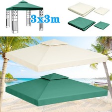 Ersatzdach Pavillon 3x3m Wasserdicht Gartenpavillon Ersatzbezug Top Abdeckung