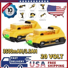 1/2X For DeWalt 20V 20Volt Max XR 3.5AH Li-Ion Battery DCB208 DCB200 DCB200-2