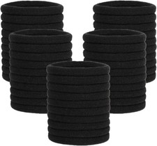 50 Pcs Elastic Hair Ties, Thick Seamless Hair Bands No Damage Soft Ponytail