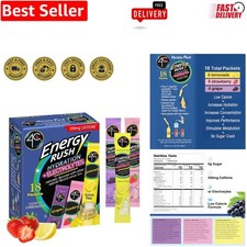 Hydration and Energy Boost: 18ct Energy Rush Stix - Lemonade, Strawberry, Grape