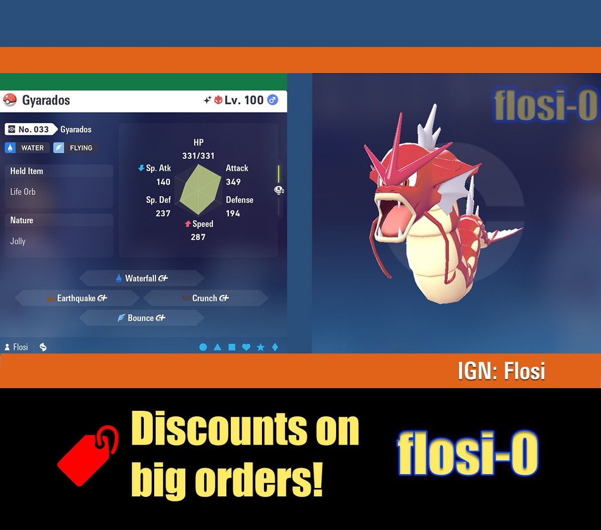 6IV Shiny Gyarados Pokemon Legends ZA (Legends Z-A) | eBay