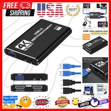 4K Capture Card for Streaming, Recording  Gaming   HDMI Video Capture Device...