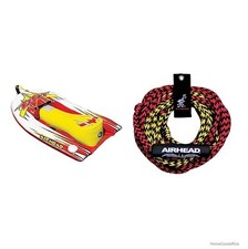 Inflatable Water Ski Trainer 120 Lbs Capacity 60 Ft Tow Rope Kids Adults