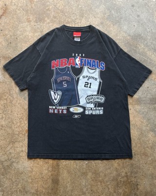 2003 Reebok NBA Finals San Antonio Spurs vs NJ Nets Shirt Size L