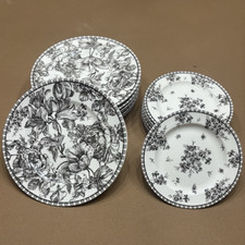 15 piece, 222 Fifth Fine China Black & White ...