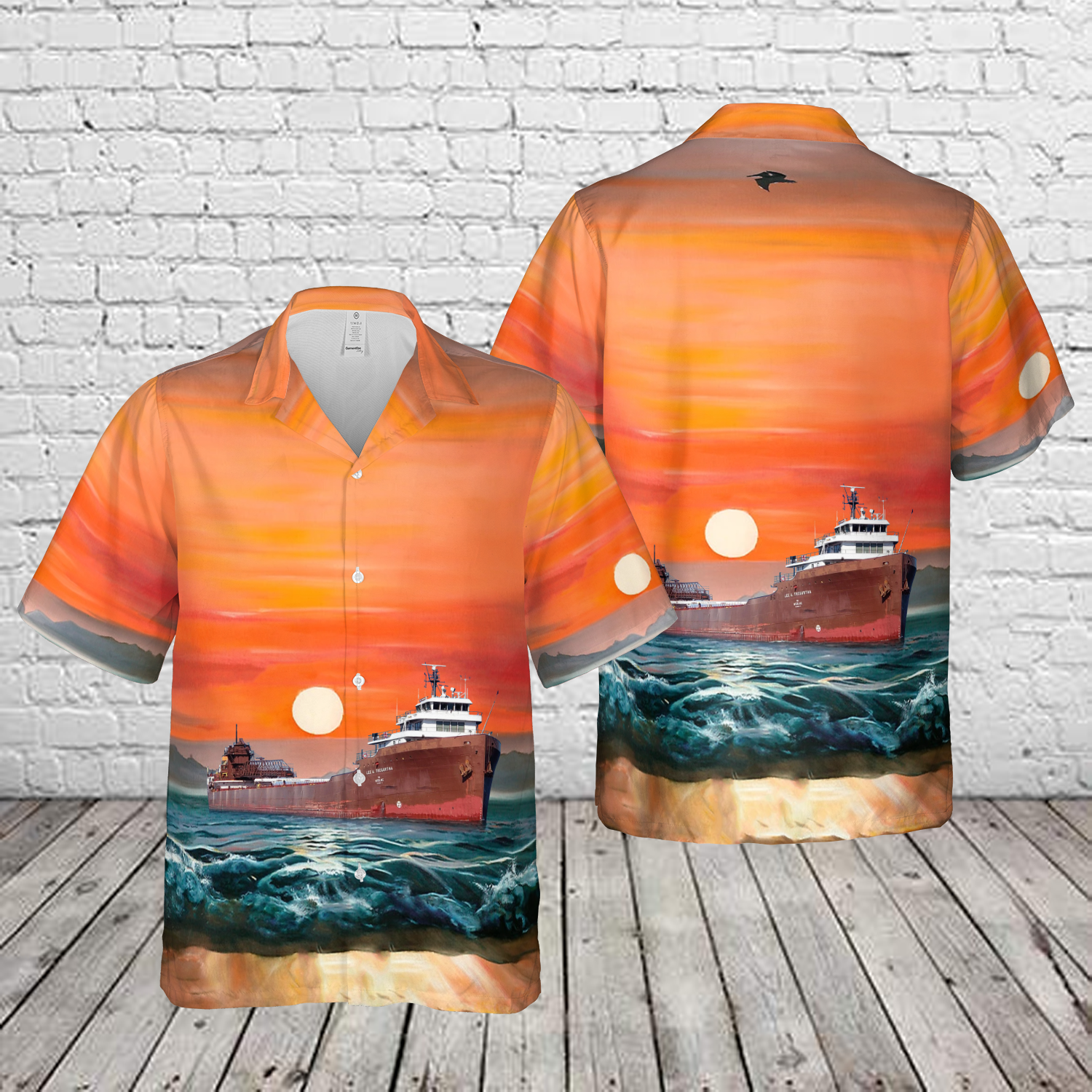 MV Lee A Tregurtha Hawaiian Shirt - Vibrant Tropical Print