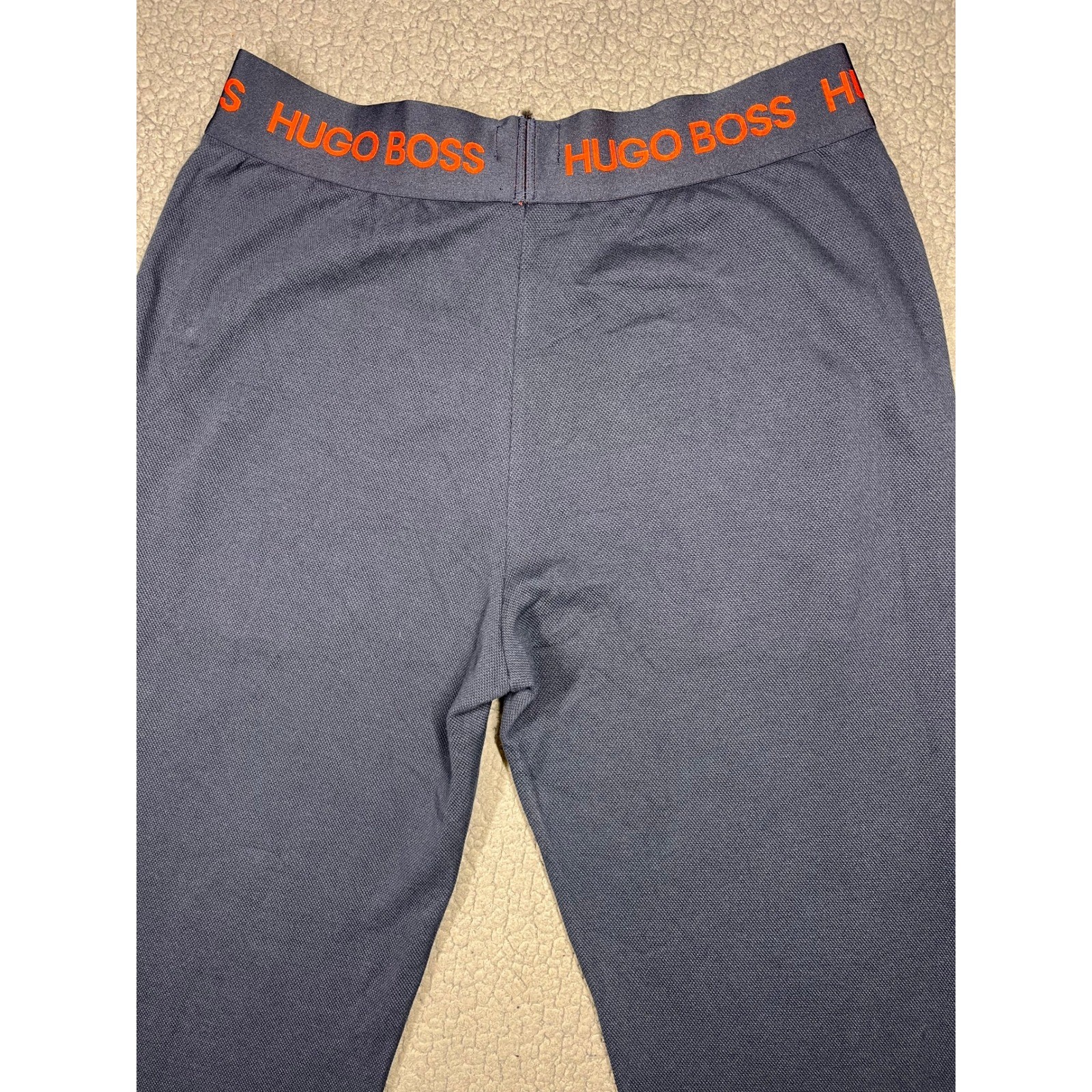 Hugo Boss Mens Bodywear Lounge Pants Navy Blue Logo Waistband Joggers 50424800 L thumbnail 5