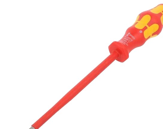Screwdriver: Insulated; Slot; 6.5X1.2Mm; Blade Len - WERA.05006125001 | EU Stock-image