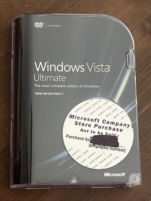 Microsoft Windows Vista Ultimate w/SP1, Sealed Package, Full