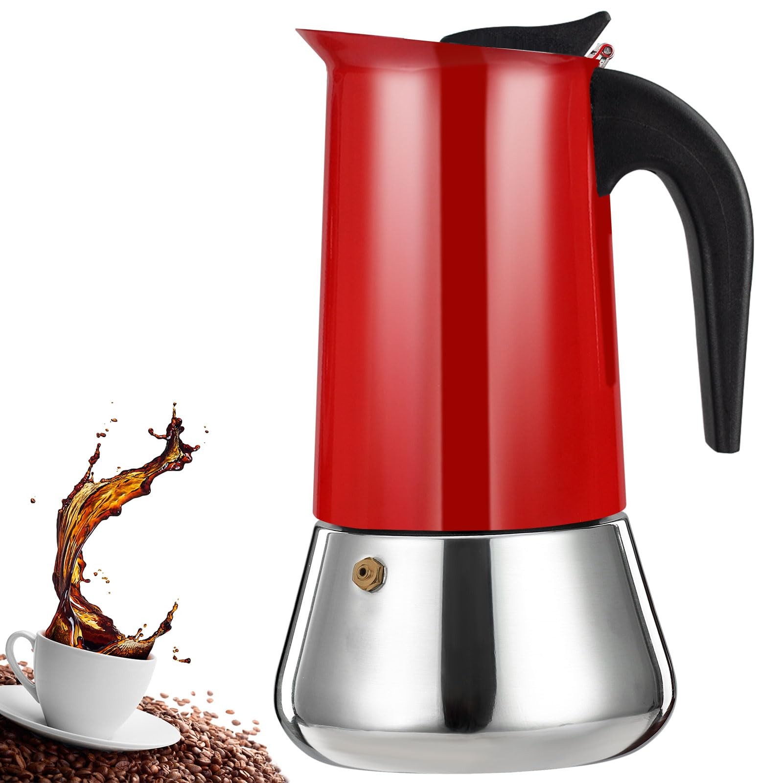Stainless Steel Moka Pot Stove Top Percolator ...
