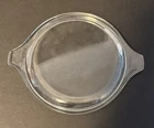 New ListingPYREX 470-C Clear Glass Casserole Dish Cover Only Round Tab Handle Lid Top Vtg