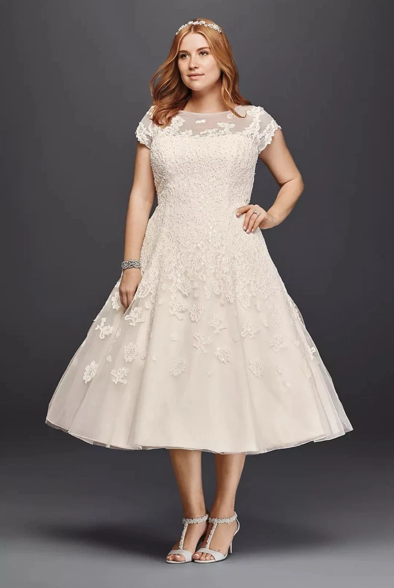 Tea-Length Plus Wedding Dresses for sale | eBay