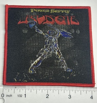 Budgie Power Supply Red Border Woven Patch