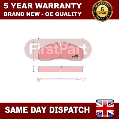 Fits Iveco Daily 1999-2006 Firstpart Front Brake Pads Set 42536101 5001844748
