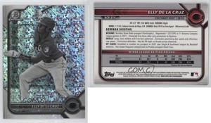 2022 Bowman Chrome Black & White Mini-Diamond Refractor Elly De La Cruz #BCP-224