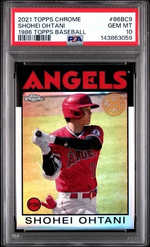 2021 Topps Chrome - Shohei Ohtani #86BC-9 PSA 10