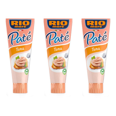 Rio Mare Tuna pate in a tube Fish spread 3 x 100ml -Made in Italy -FREE SHIP