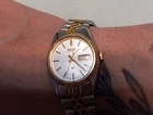 Vintage Seiko Silver Women's Watch  Two Toned Day Date 225009