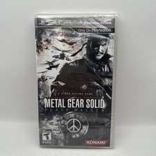 Metal Gear Solid Peace Walker PSP Portable Brand New Sealed Black Label Konami