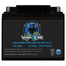 Mighty Max Viper Vp-1200 12v 1200 Watt Kinetik Hc1200-blu Black Power Cell