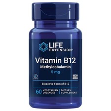 Life Extension, Methylcobalamin (Vitamin B12), 60 50 g (1er Pack), Blue