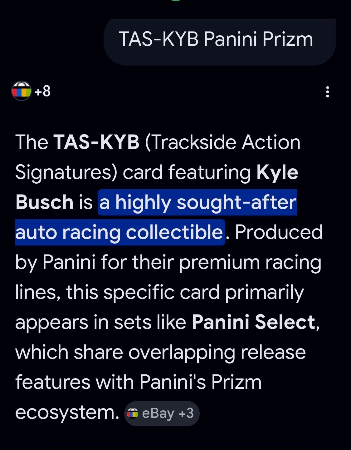 Kyle Busch Autograph Gold Prizm Panini Select 2024 PSA 9 Auto 10 view 5
