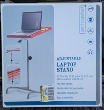 Adjustable Laptop Floor Stand Lime 17.75 in W, 15.75 in. D, 23.5 to 33 in. H