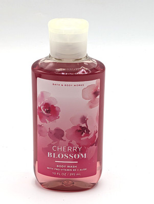 Bath & Body Works Cherry Blossom Body Wash 10 oz NEW Sweet Spring Scent