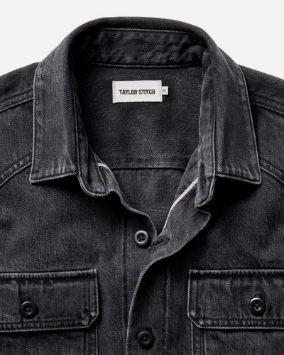 Taylor Stich Shop Shirt Washed Black Organic Selvedge  large 42 new image 3