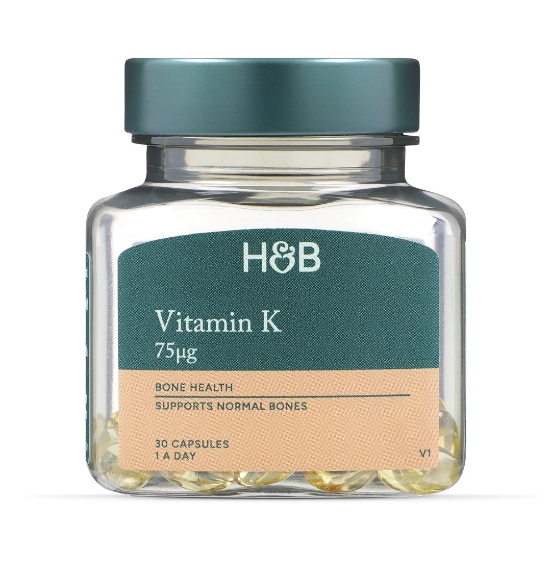 Holland & Barrett Vitamin K 75µg For Bone Health Support 30 Capsules