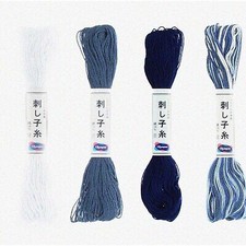 20m Sashiko Thread Skein in Color Bundle
