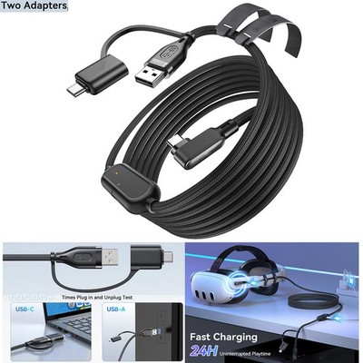 Für Quest 3/3S/2/Pro/Pico 4 Steam VR/PC Streaming Spiel Kabel USB 3.0 Link Kabel