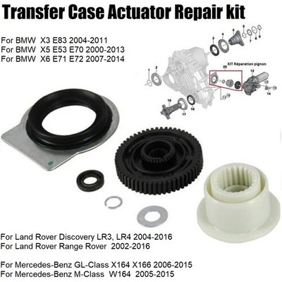 VERTEILERGETRIEBE REPARATURSATZ STELLMOTOR！FÜR BMW X5 E53 E70 X3 X6 E71 ZAHNRAD