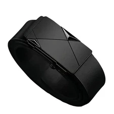 Genuine Leather Mens Ratchet Belt Belts For Men Adjustable Automatic Buckle