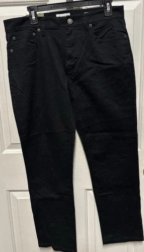 Men's Slim Fit 5-Pocket Pants - Goodfellow & Co Black 34x30 Slim NWT