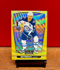 2024-25 O-Pee-Chee OPC Platinum Josh Morrissey #155 Neon Yellow Surge