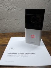 Alarm.com VDB-780B Wireless Video Doorbell 1080p with ADC-W115C Smart Chime