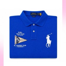 Polo Ralph Lauren PRL Yacht Club Men  s Polo Shirt Blue Size XXL Custom Fit