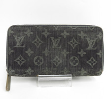 Authentic LOUIS VUITTON Monogram Denim Zippy Round Zipper Long Wallet S 45042