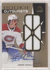2022-23 Upper Deck SP Game Used Rookie Outbursts Jersey Arber Xhekaj Auto 12a0