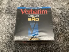 Verbatim MF2HD 3.5-inch Floppy Disks, PC Formatted - 1.44 MB - Sealed Box of 10